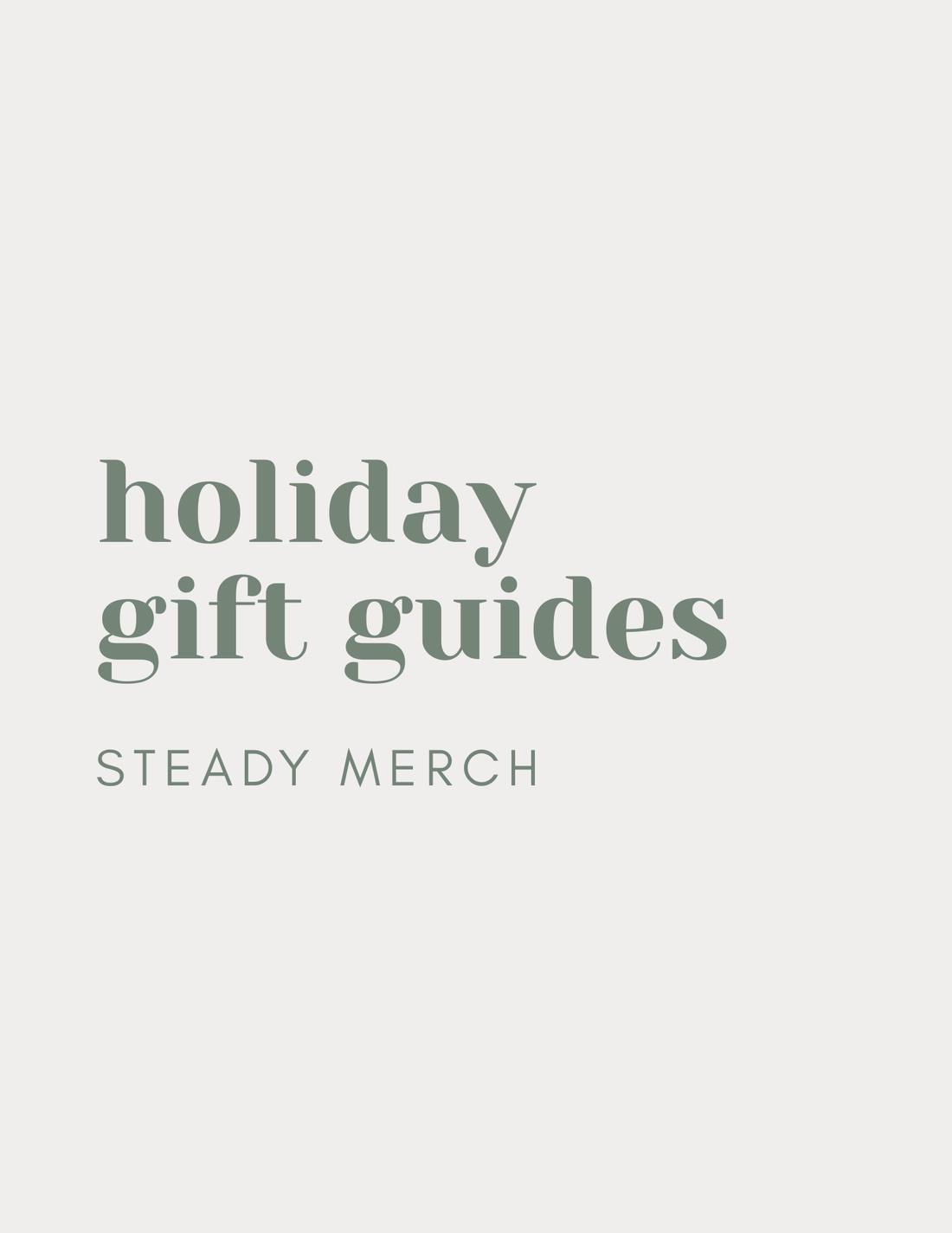 Holiday Gifting at Home